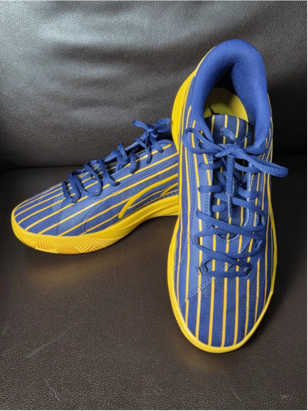Puma All-Pro Nitro Scoot Henderson Basketball Shoes Men’s Size 9.5 Blue Yellow
